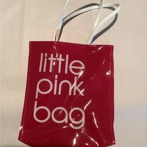 Bloomingdale's Vibrant Pink and White Tote